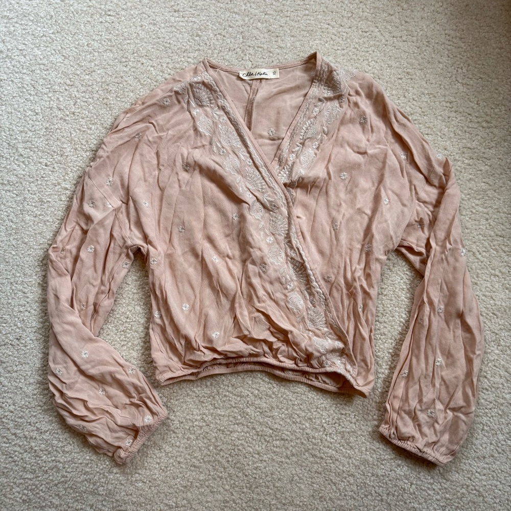 EUC embroidered top